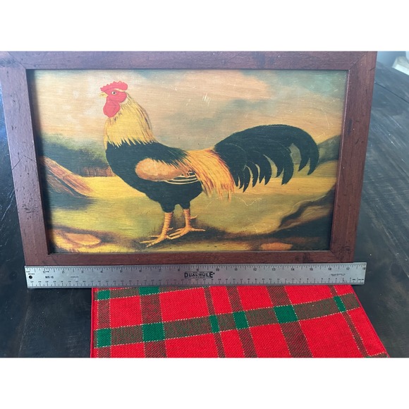 Antique Art on Wood French Rooster II Framed Print by Alexandra Churchill - Picture 4 of 8